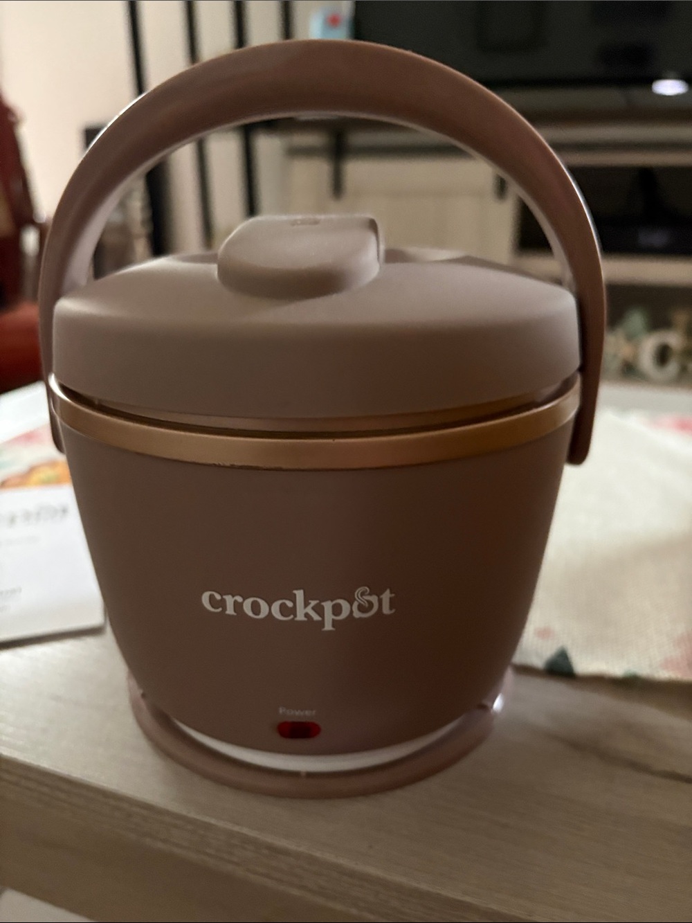 Crockpot Portable Electric Lunch Cooker in Rose Taupe